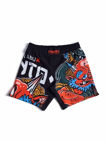 MANTO ONI FIGHT SHORTS-black